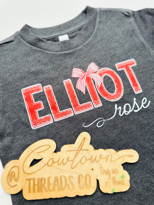 (Adult) Custom Christmas Name Tee