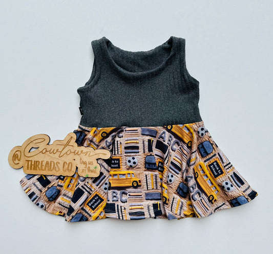 2T School Bus Peplum